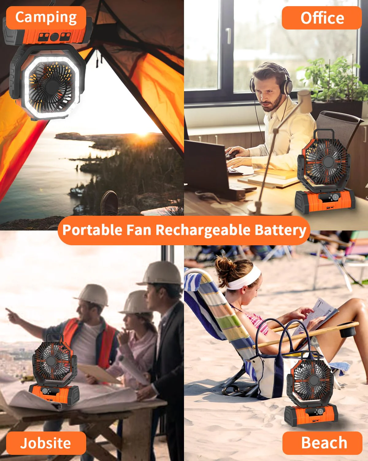 Sakerplus Camping Battery Powered Fan - Image 8