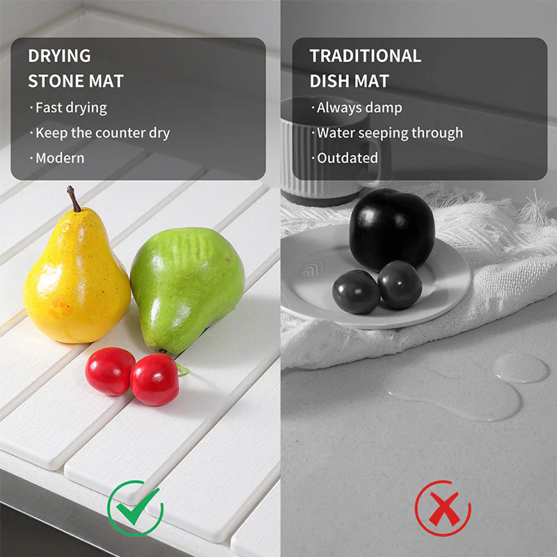 Sakerplus Collapsible Diatomaceous Dish Drying Mat - Image 10