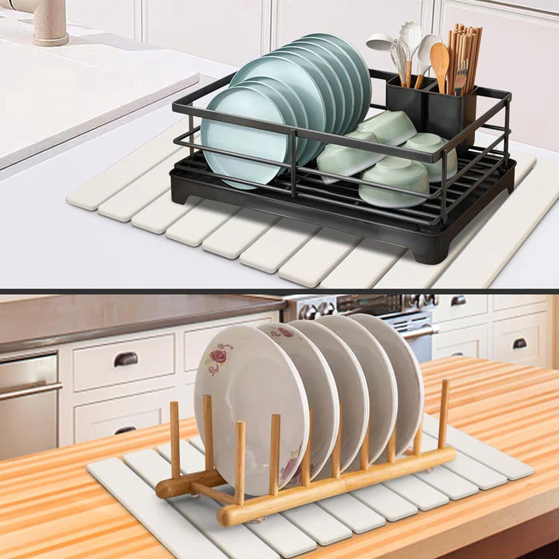 Sakerplus Collapsible Diatomaceous Dish Drying Mat - Image 17