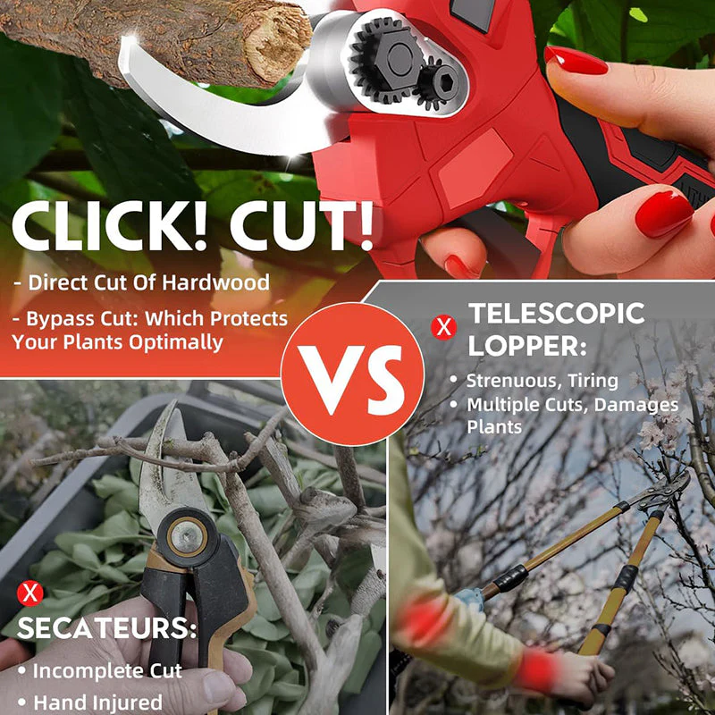 SakerplusĀ® Cordless Electric Pruning Shears Tool - Image 6