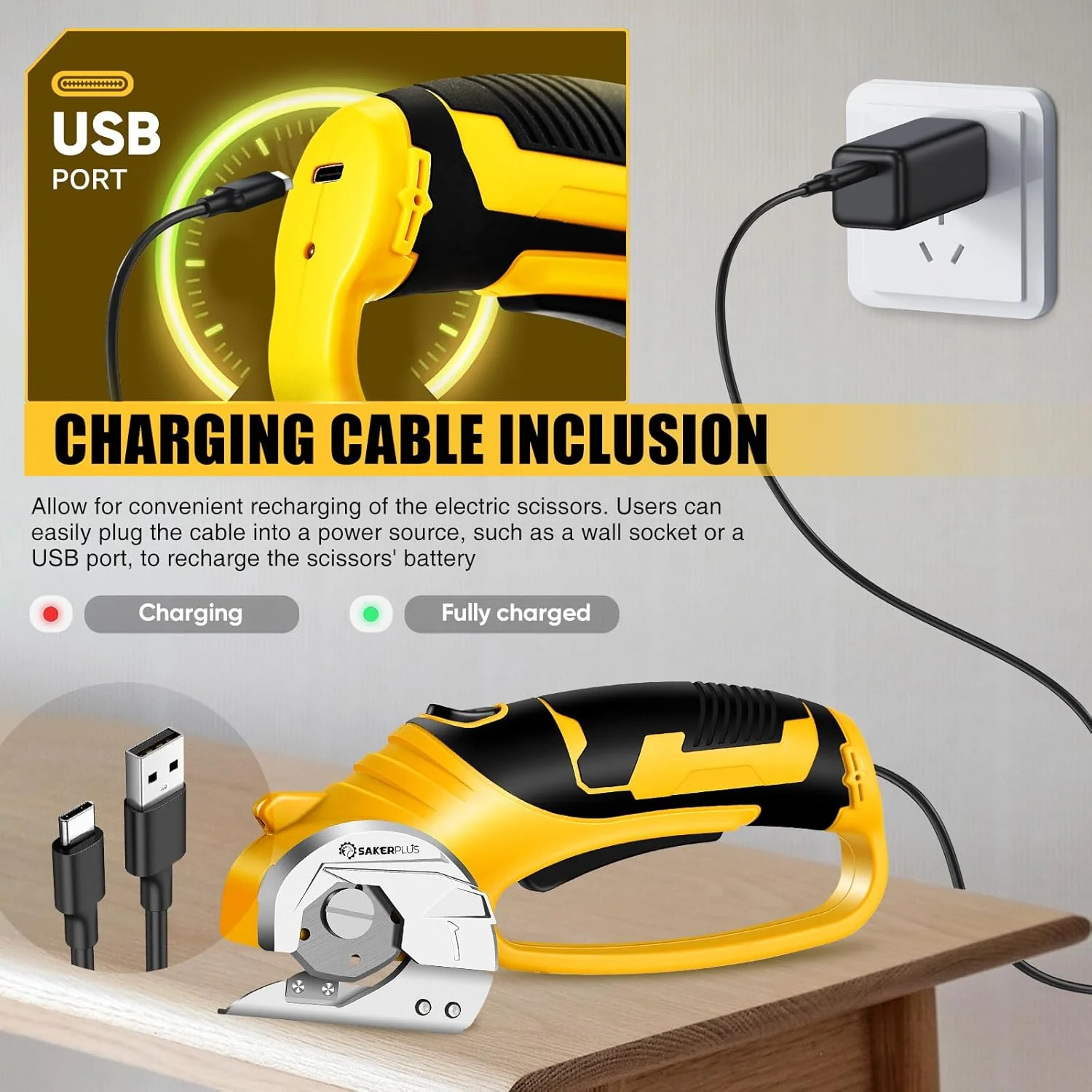 SakerPlus Cordless Electric Scissors - Image 6