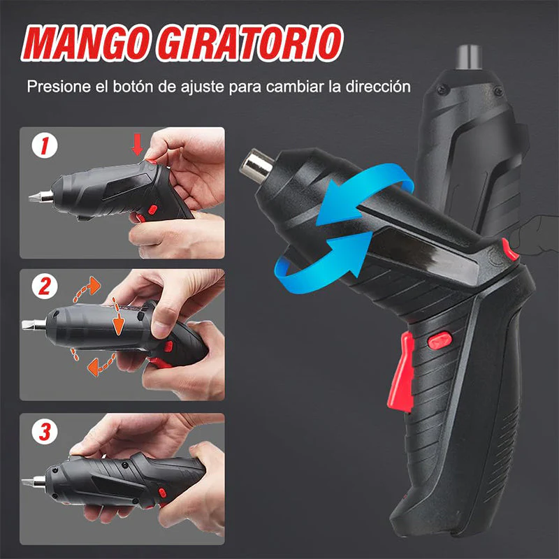 Sakerplus Cordless Electric Screwdriver with Bits - Image 5