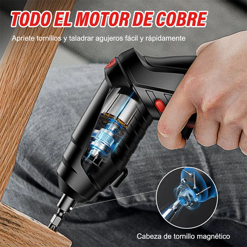 Sakerplus Cordless Electric Screwdriver with Bits - Image 6