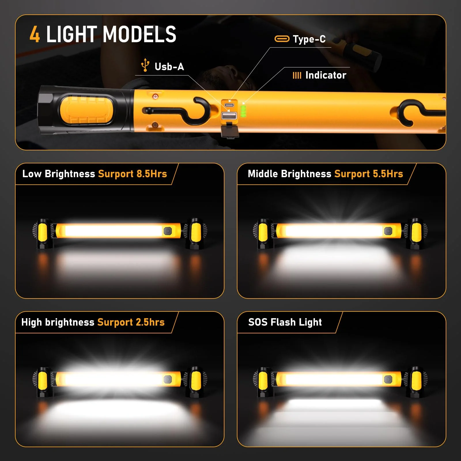 Sakerplus Cordless Underhood Work Light - Image 4