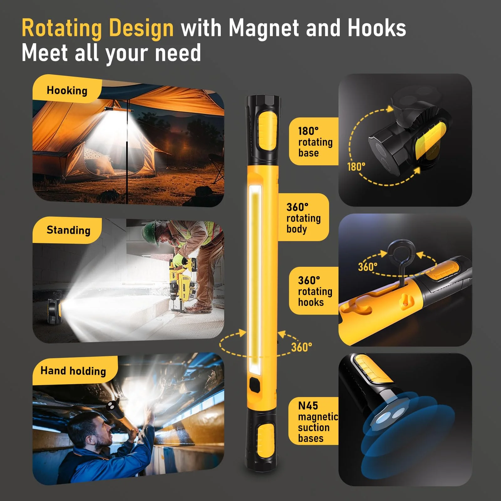 Sakerplus Cordless Underhood Work Light - Image 5