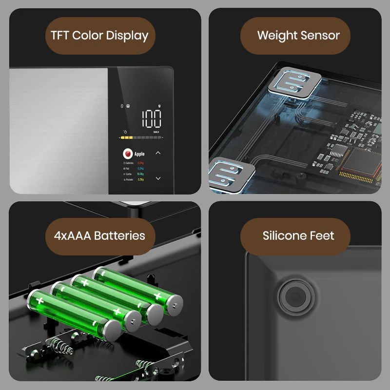 Sakerplus Digital Kitchen Scale with Nutrition Tracking - Image 7
