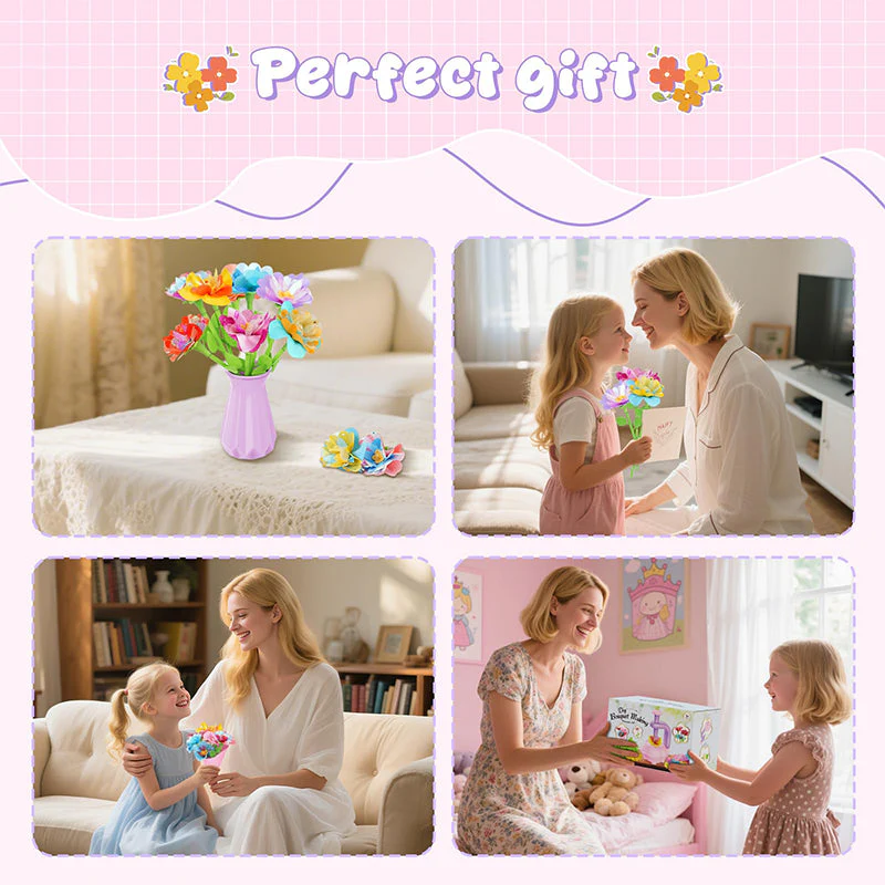 Sakerplus DIY Fabric Flower Craft Kit - Image 7