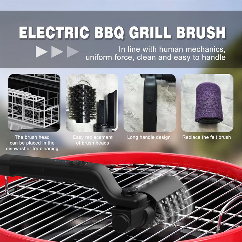 Sakerplus Electric 3-Speed Grill Brush - Image 11