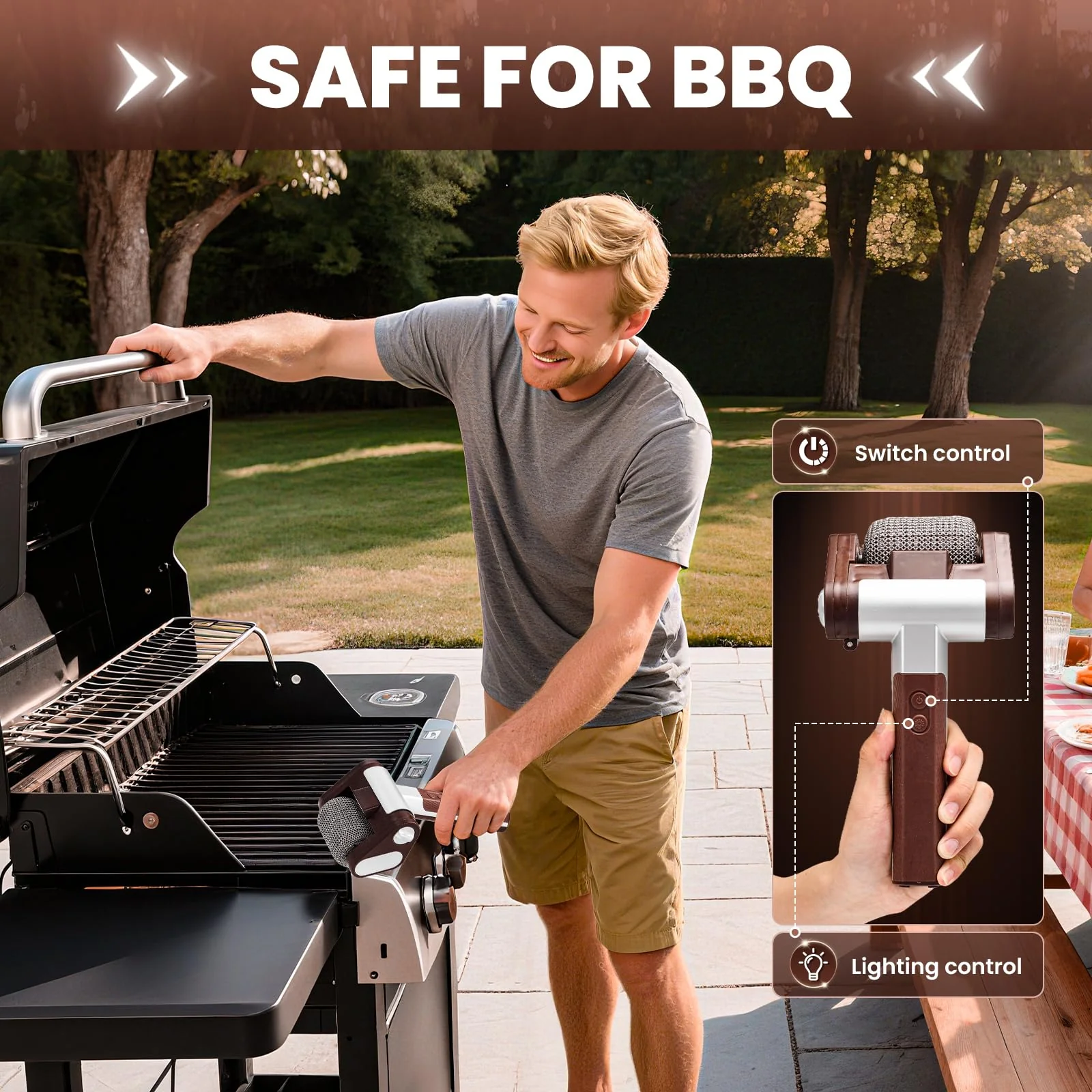 Sakerplus® Electric Grill Cleaner Bristle Free - Image 7