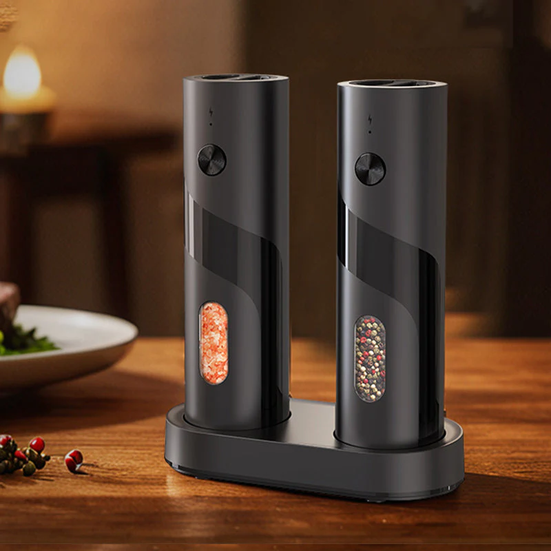 Sakerplus Electric Salt and Pepper Grinder Set with Charging Base - Image 18