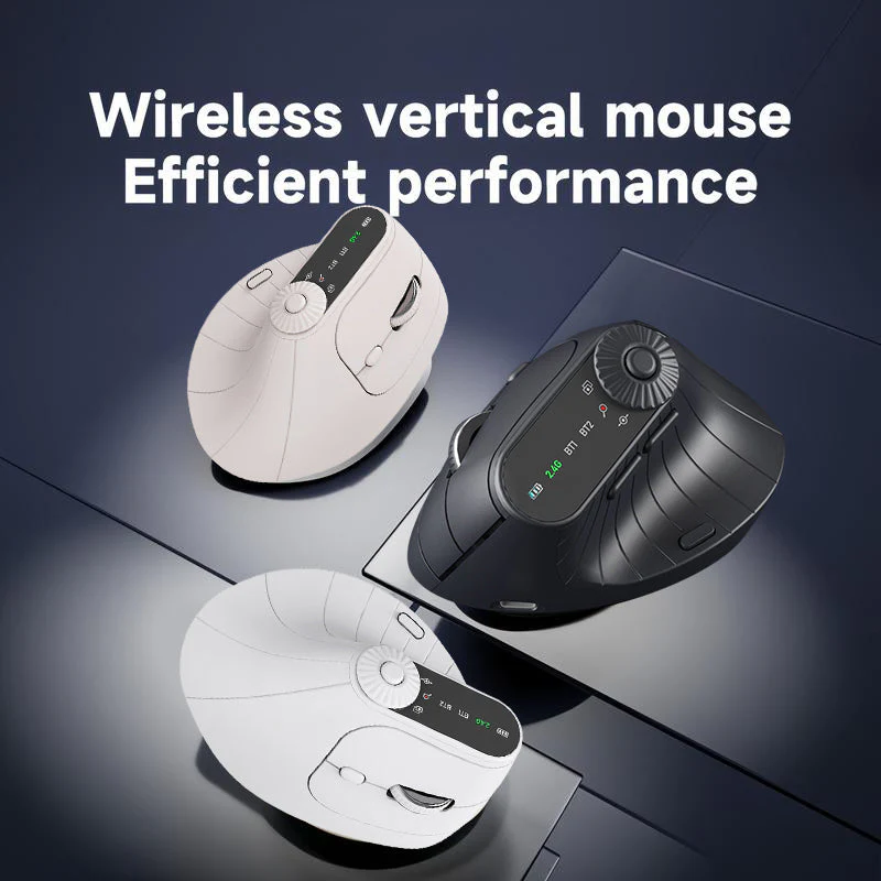 Sakerplus Ergonomic Triple-Connect Wireless Mouse - Image 3