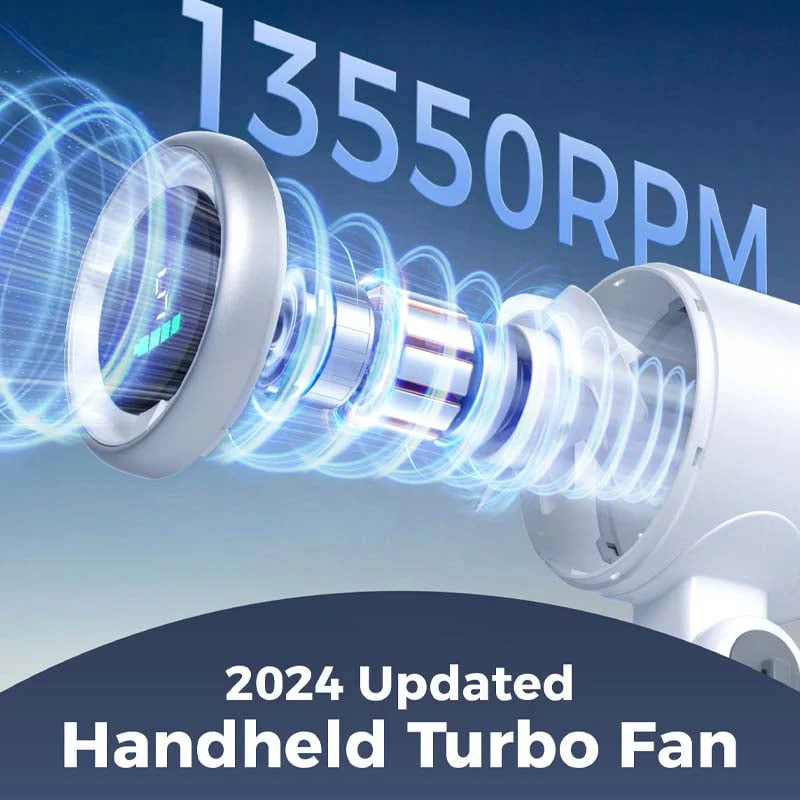 Sakerplus Hand folding high-speed turbine fan - Image 3
