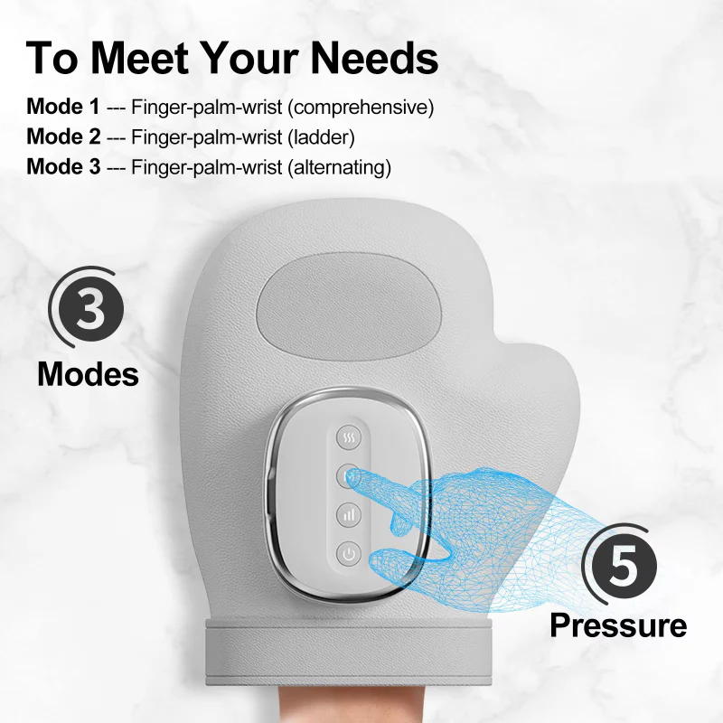 Sakerplus Hand Massager with Heat Compression - Image 4