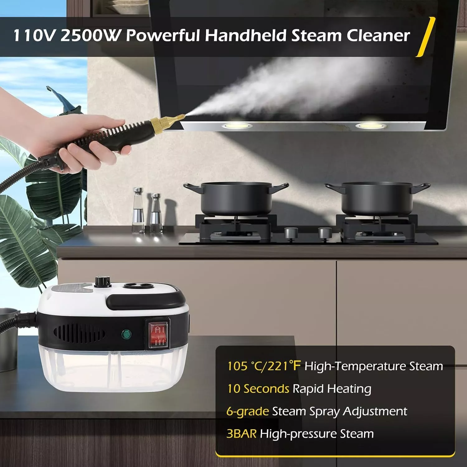 Sakerplus® Handheld Steam Cleaner - Image 5