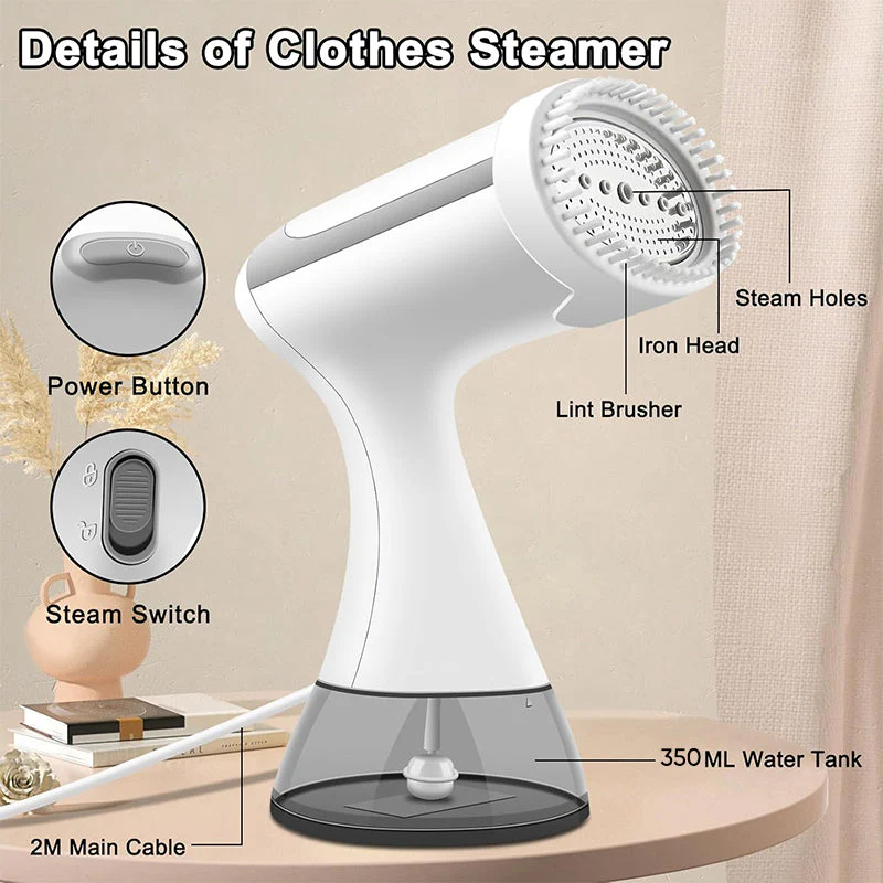 Sakerplus Handheld Travel Clothes Steamer - Image 9