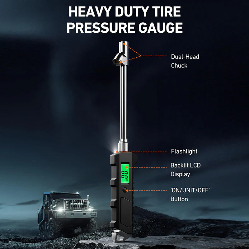 Sakerplus Heavy Duty Digital Tire Gauge - Image 4