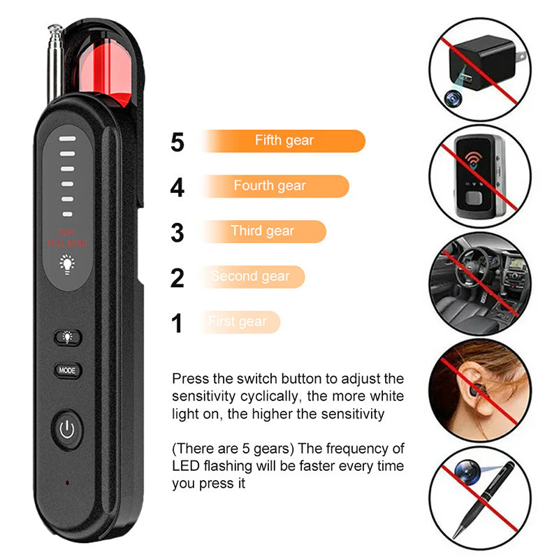 Sakerplus Hidden Camera And Bug Detector - Image 4