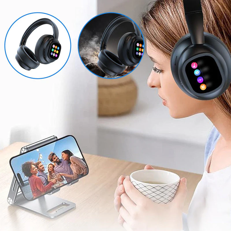 Sakerplus Hybrid ANC Wireless Headphones with MP3 - Image 2