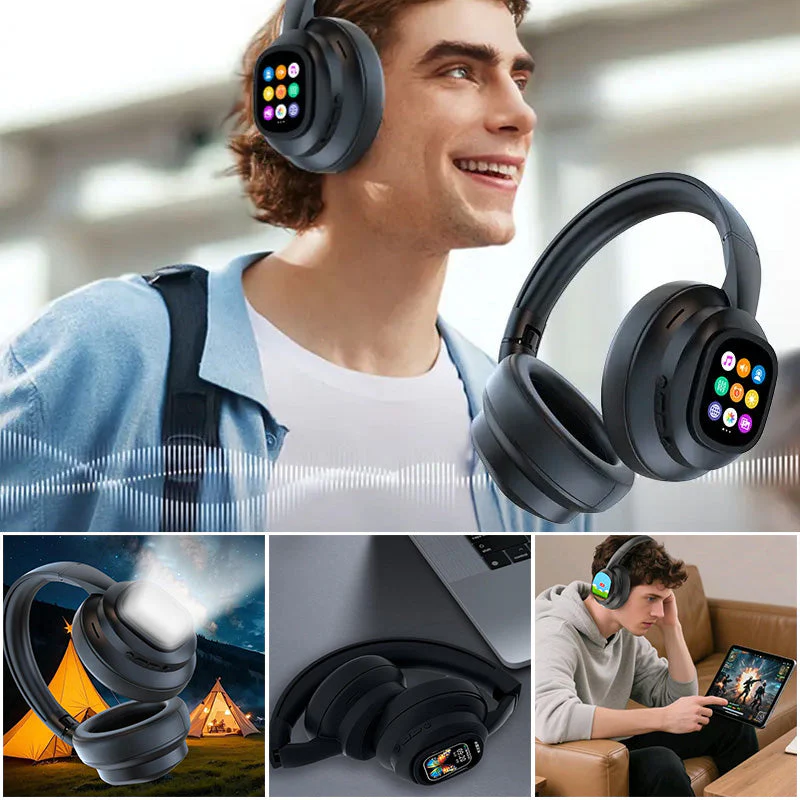 Sakerplus Hybrid ANC Wireless Headphones with MP3 - Image 3
