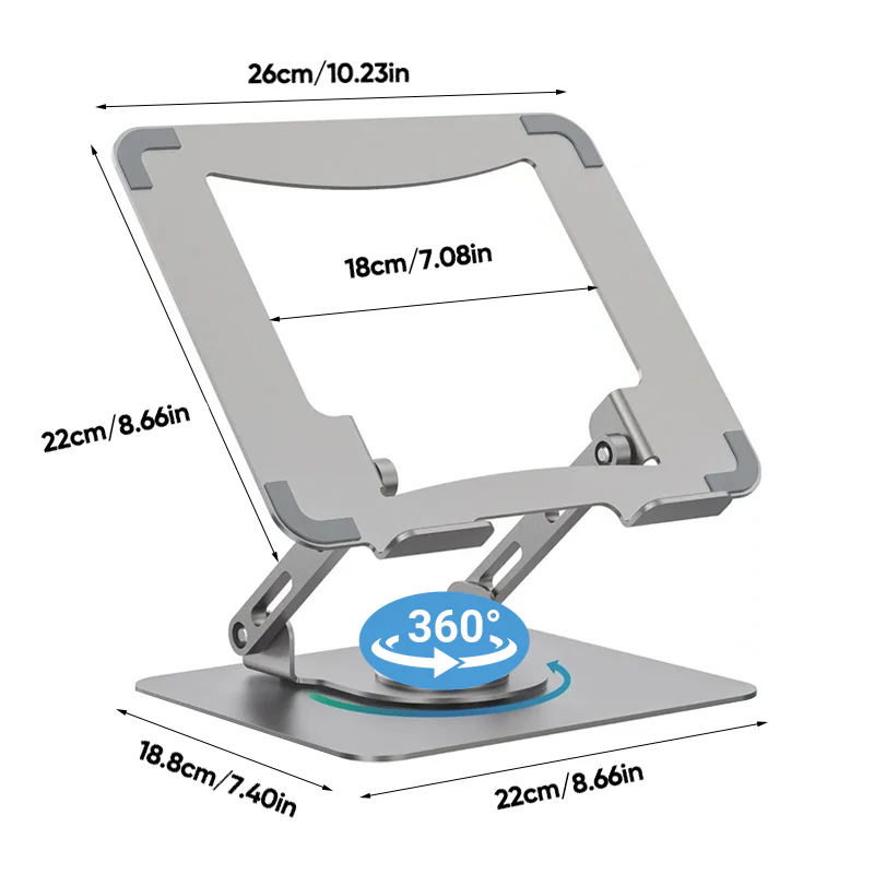 Sakerplus Laptop Stand Aluminum Alloy Rotating Bracket - Image 17