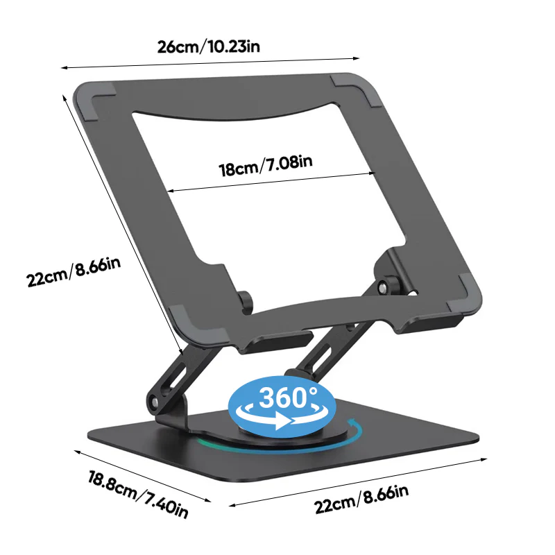 Sakerplus Laptop Stand Aluminum Alloy Rotating Bracket - Image 18