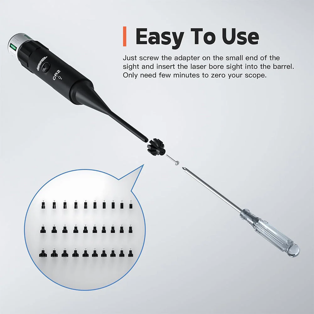 Sakerplus Laser Bore Sighter Kit for All Calibers - Image 7