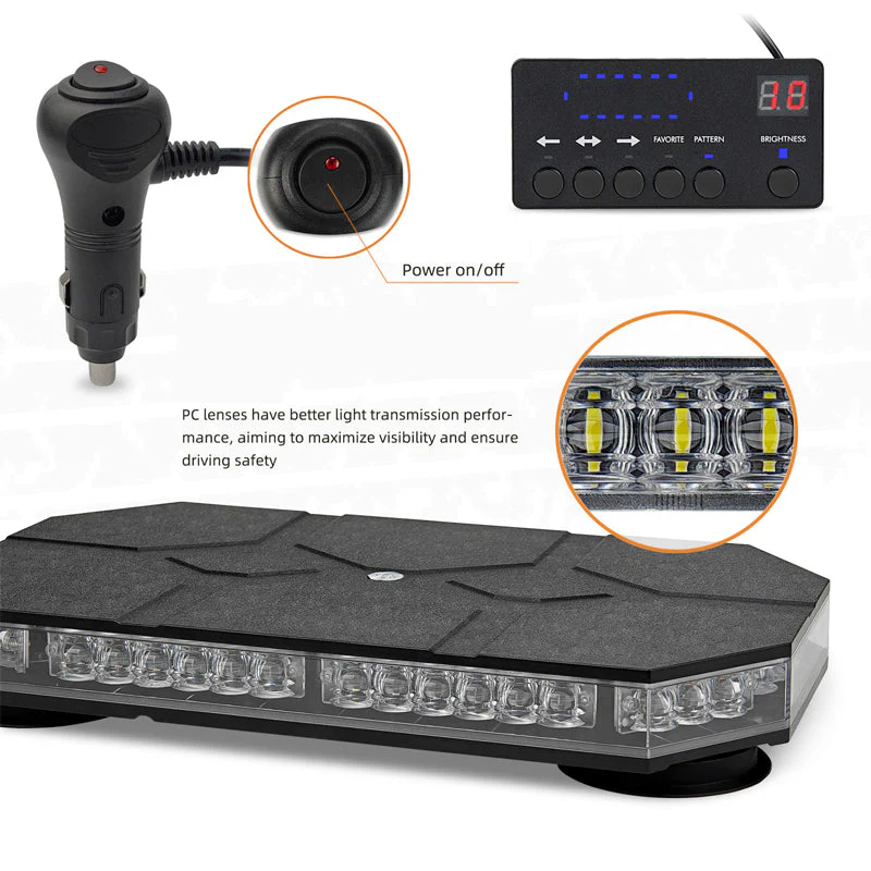 Sakerplus LED Flashing Strobe Light Bar - Image 3