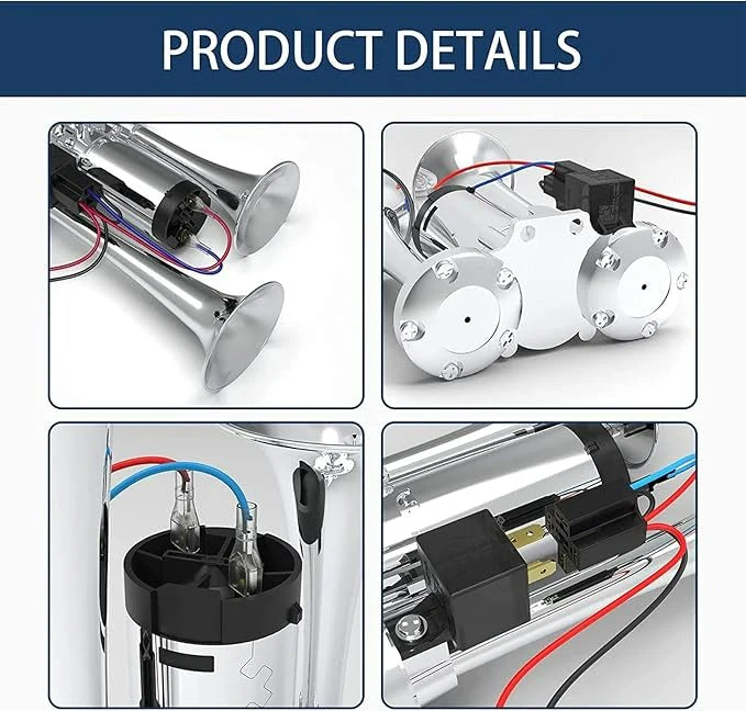 Sakerplus Loud Car Dual Trumpet Air Horn - Image 4