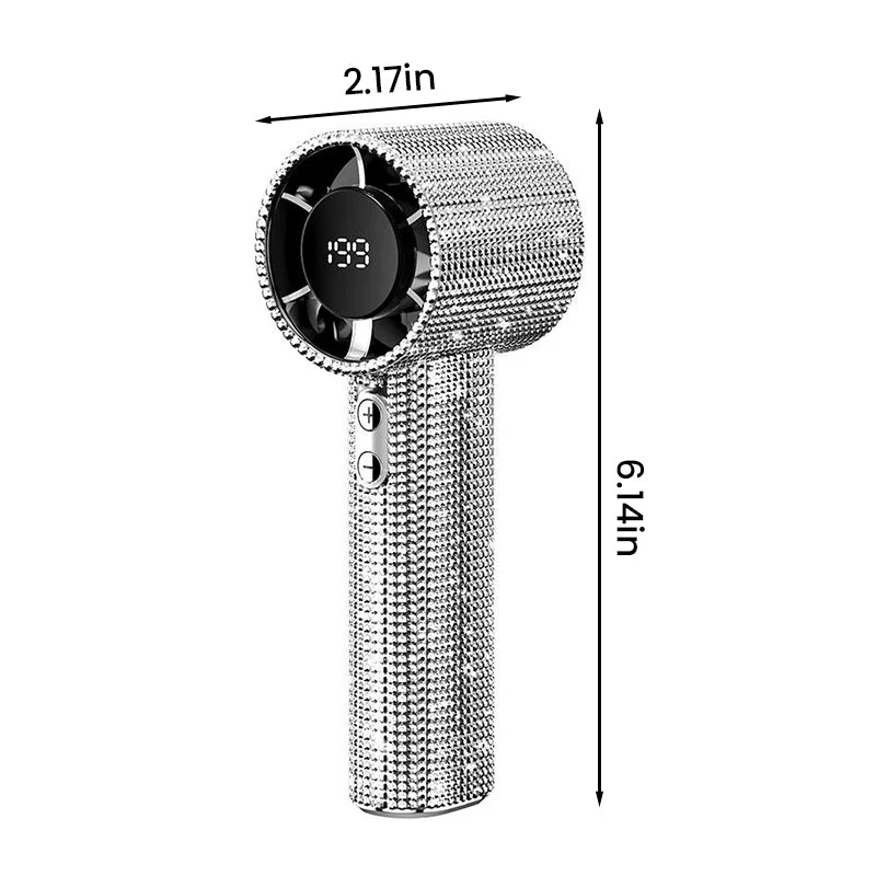 Sakerplus Luxury Rechargeable Handheld Turbo Fan - Image 11