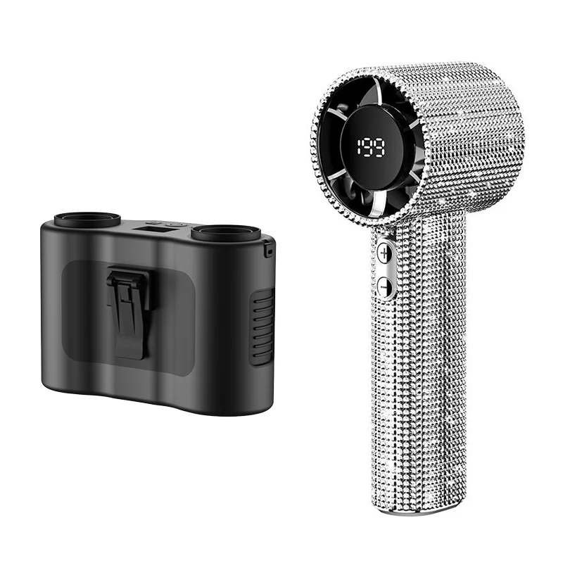 Sakerplus Luxury Rechargeable Handheld Turbo Fan - Image 12