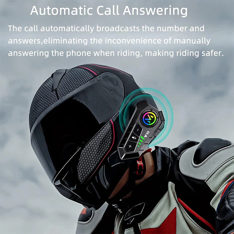 Sakerplus Motorcycle Bluetooth Helmet Headset - Image 10