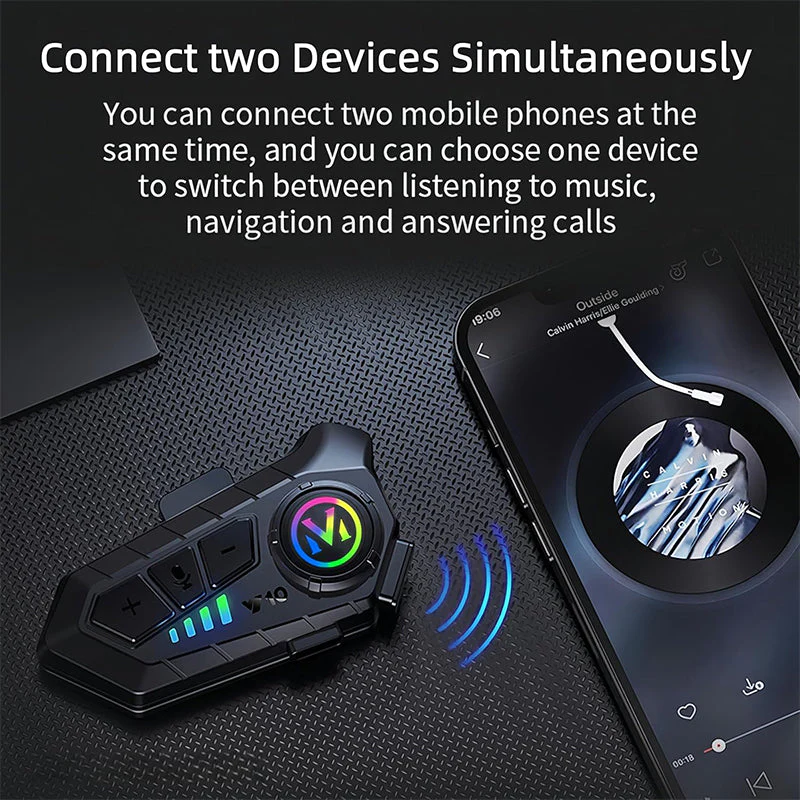 Sakerplus Motorcycle Bluetooth Helmet Headset - Image 11