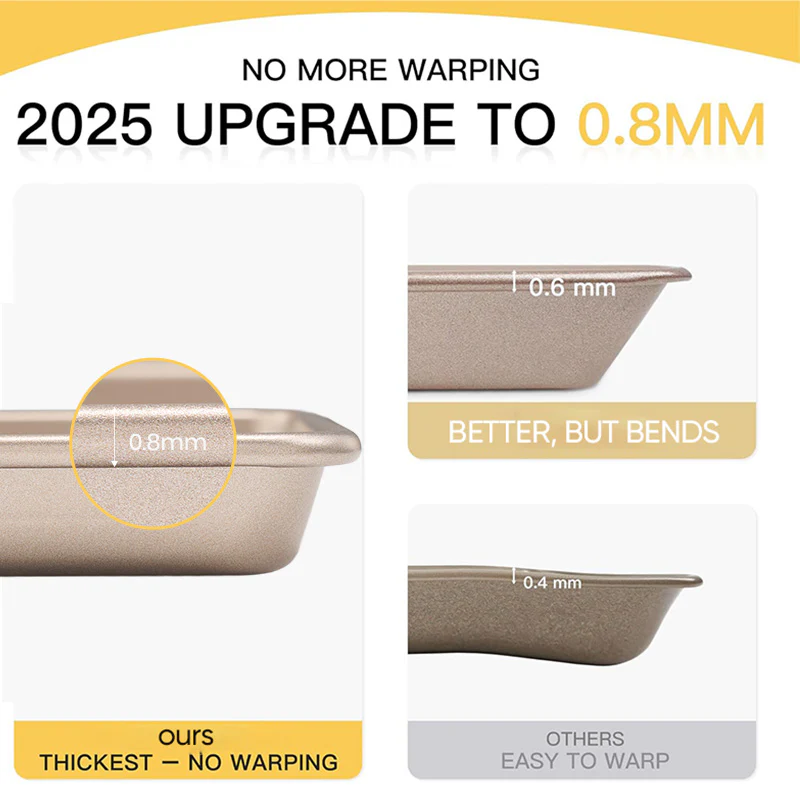 Sakerplus® Nonstick Baking Sheet Pan Set - Image 4