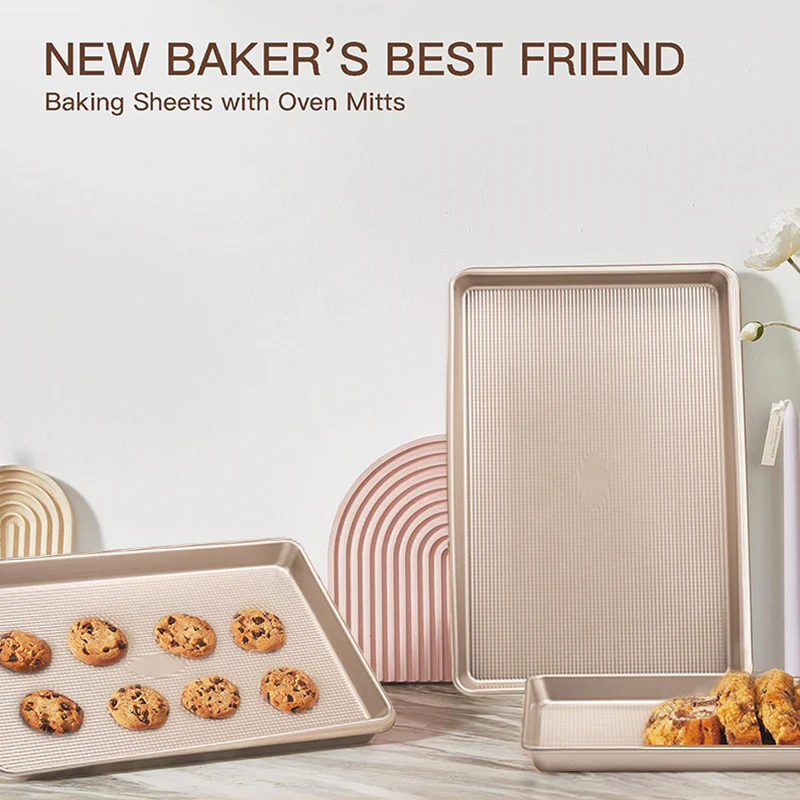 Sakerplus® Nonstick Baking Sheet Pan Set - Image 8