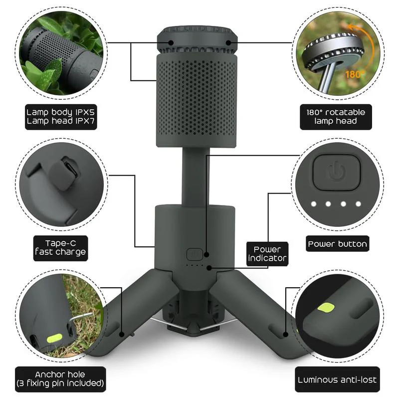 Sakerplus Outdoor Telescopic Camping Light - Image 5