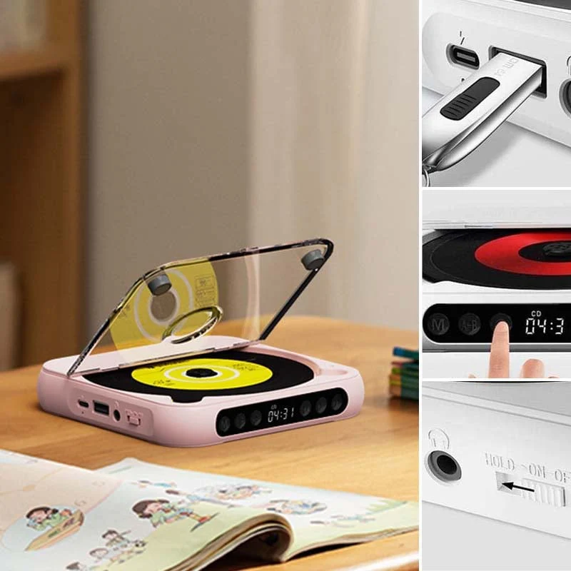 Sakerplus® Portable Bluetooth CD Player - Image 13