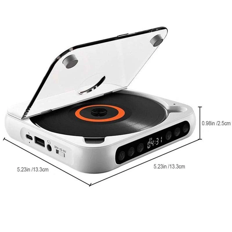 Sakerplus Portable Bluetooth-compatible CD Player - Image 14