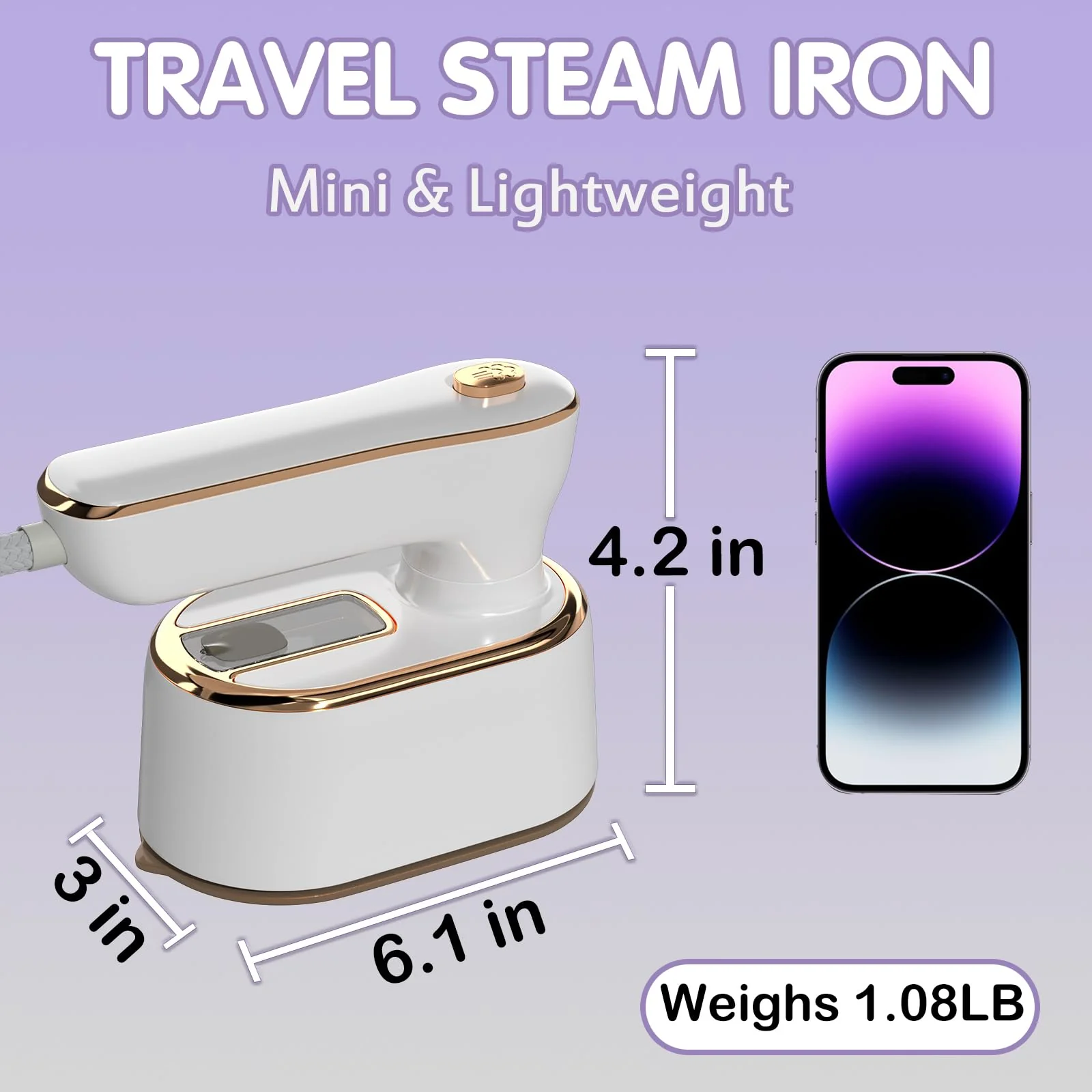 Sakerplus Portable Steam Iron - Image 4