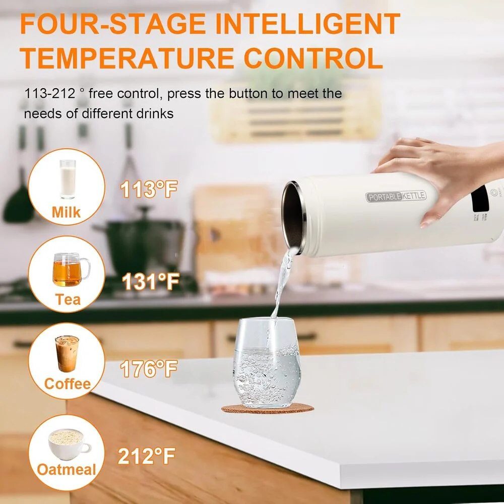 Sakerplus Portable Travel Electric Tea Kettle - Image 5