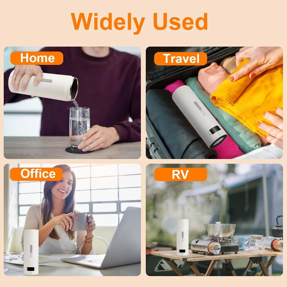 Sakerplus Portable Travel Electric Tea Kettle - Image 9