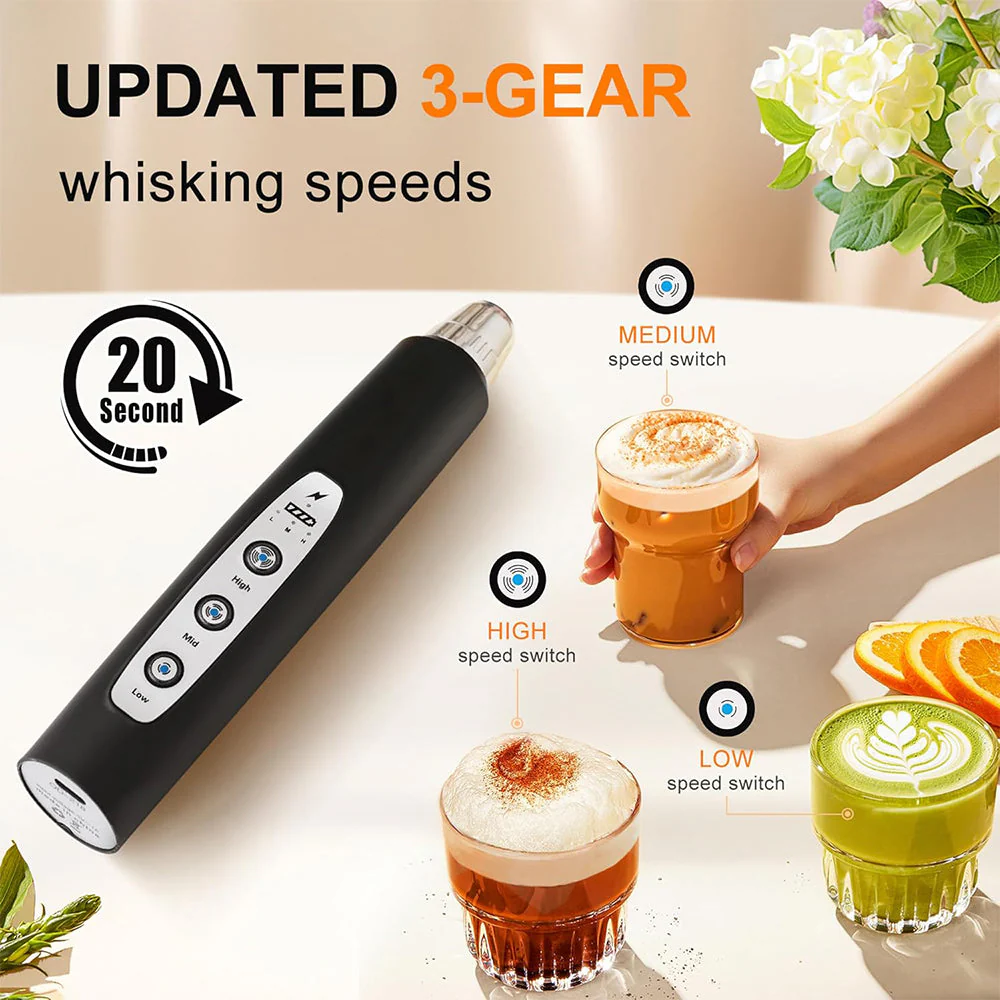 Sakerplus Rechargeable Electric Milk Frother - Image 11