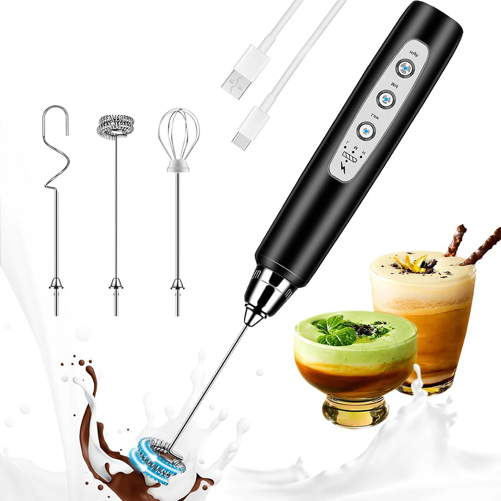 Sakerplus Rechargeable Electric Milk Frother - Image 4