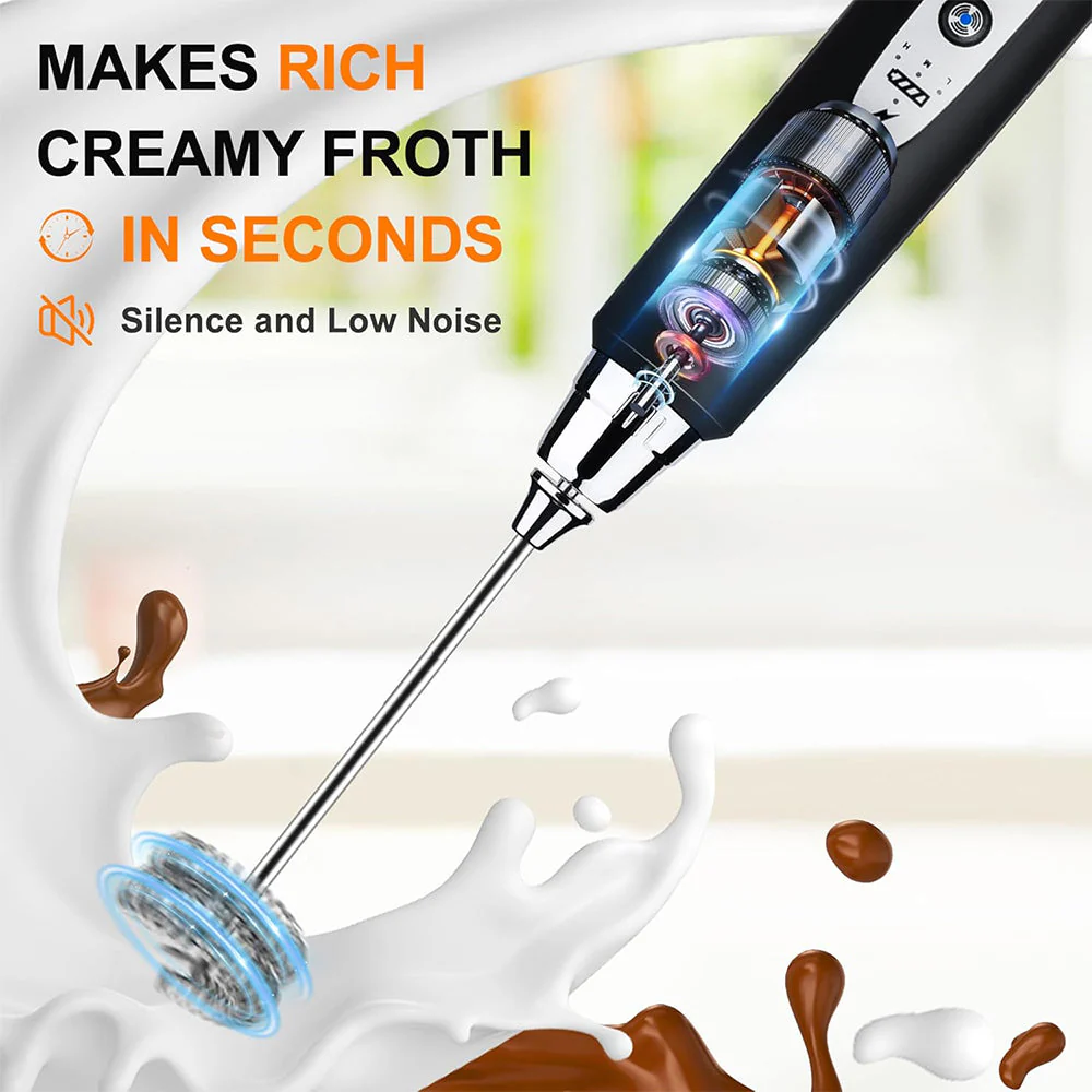 Sakerplus Rechargeable Electric Milk Frother - Image 6