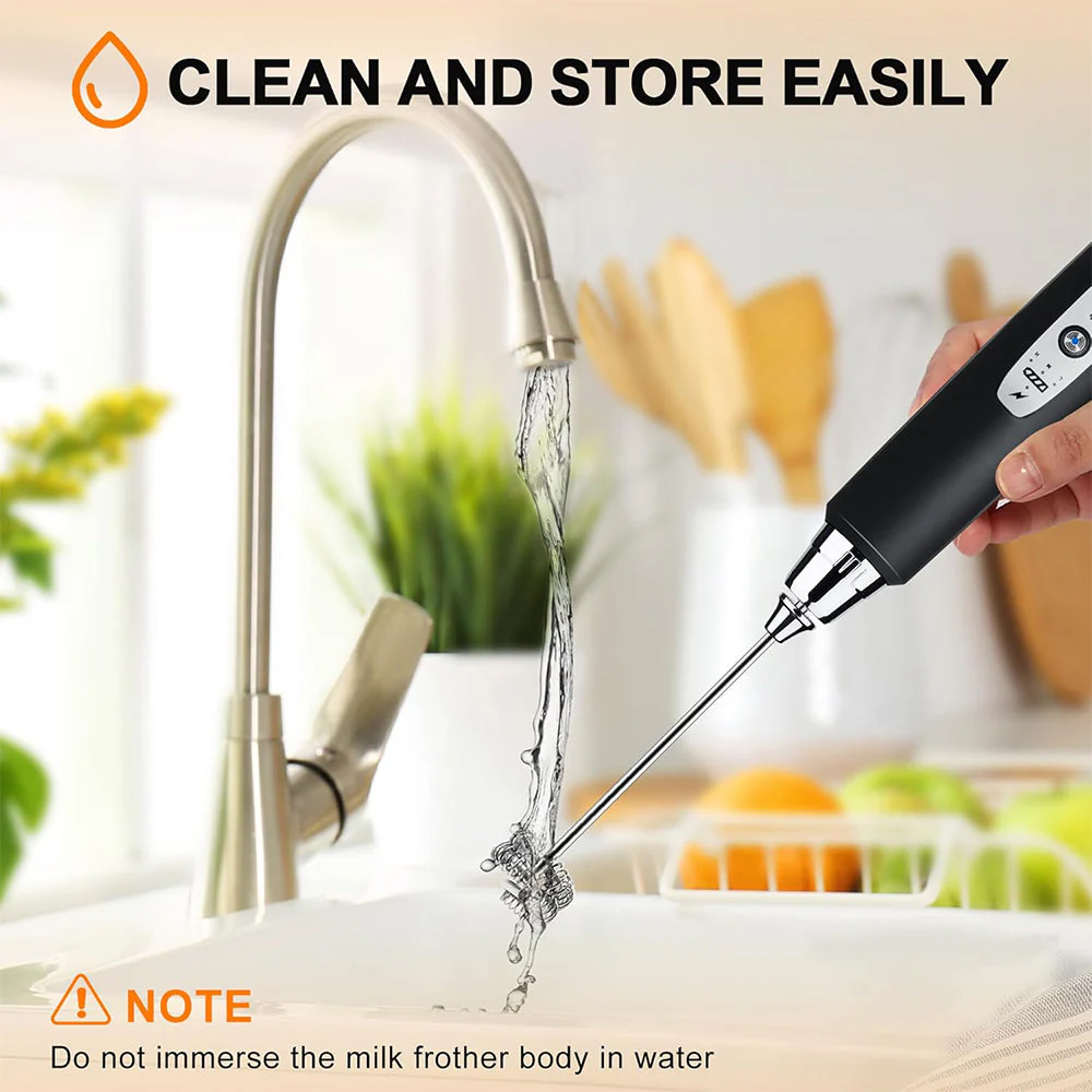 Sakerplus Rechargeable Electric Milk Frother - Image 7