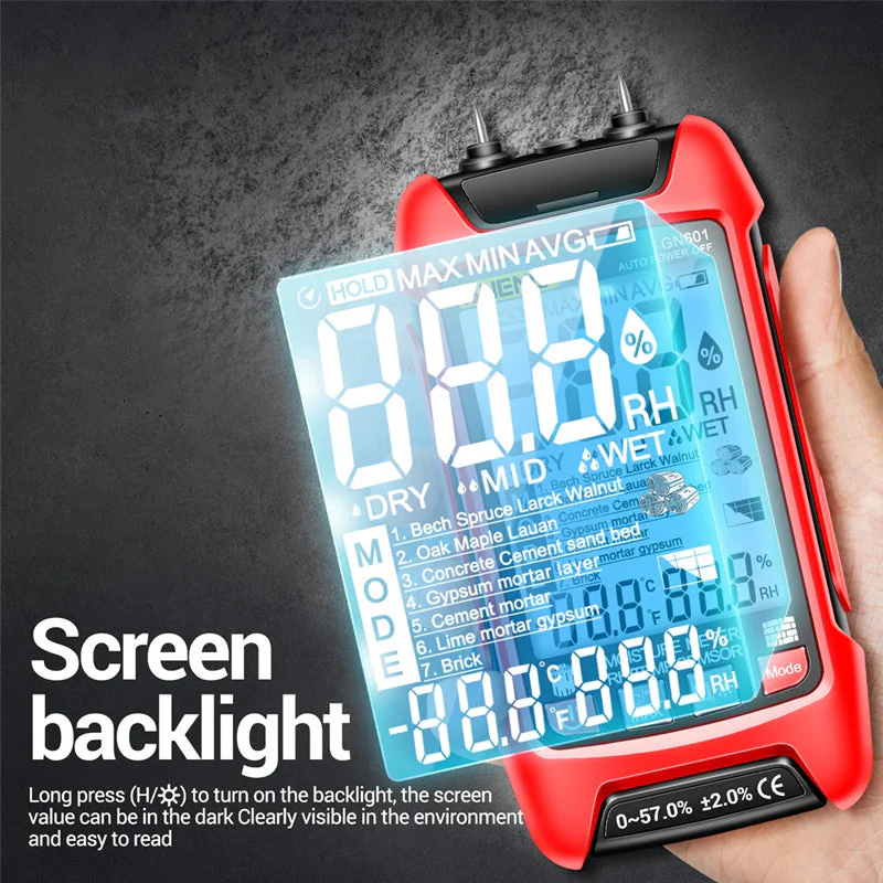 Sakerplus Rechargeable Pinless Moisture Detector - Image 10