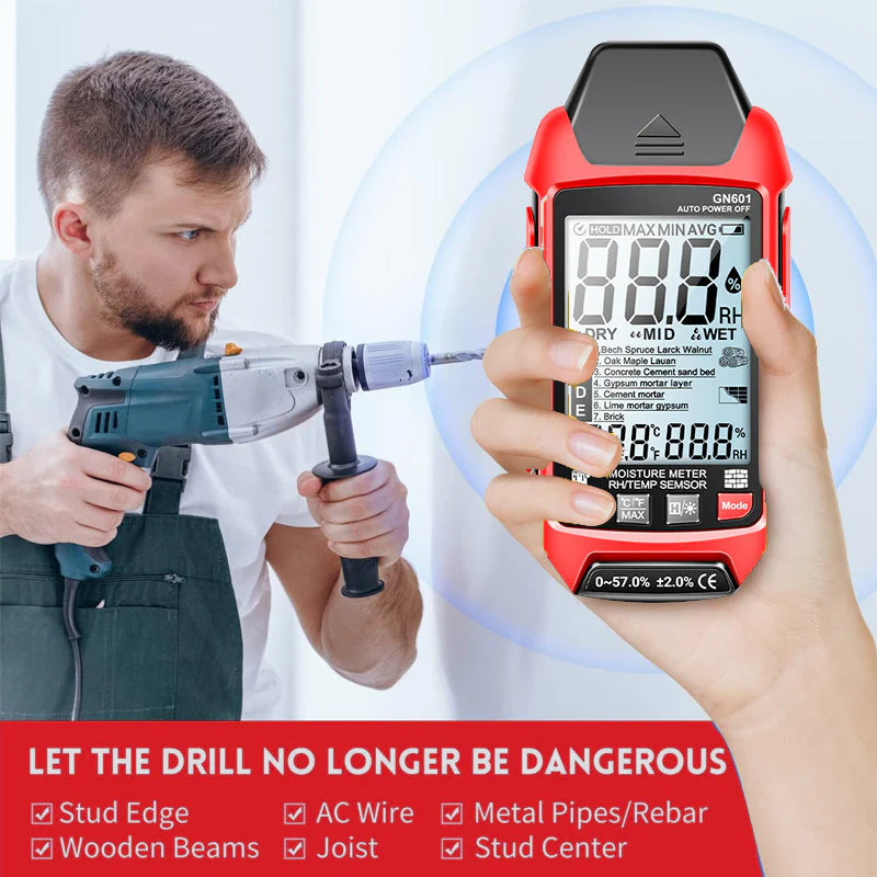 Sakerplus Rechargeable Pinless Moisture Detector - Image 7