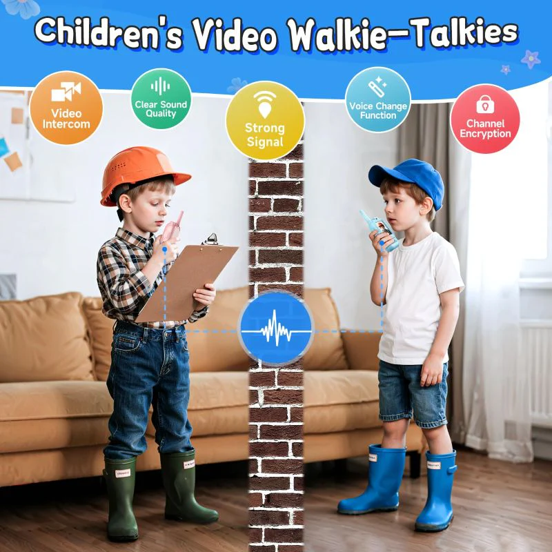 Sakerplus Rechargeable Video Walkie Talkies for Kids - Image 4