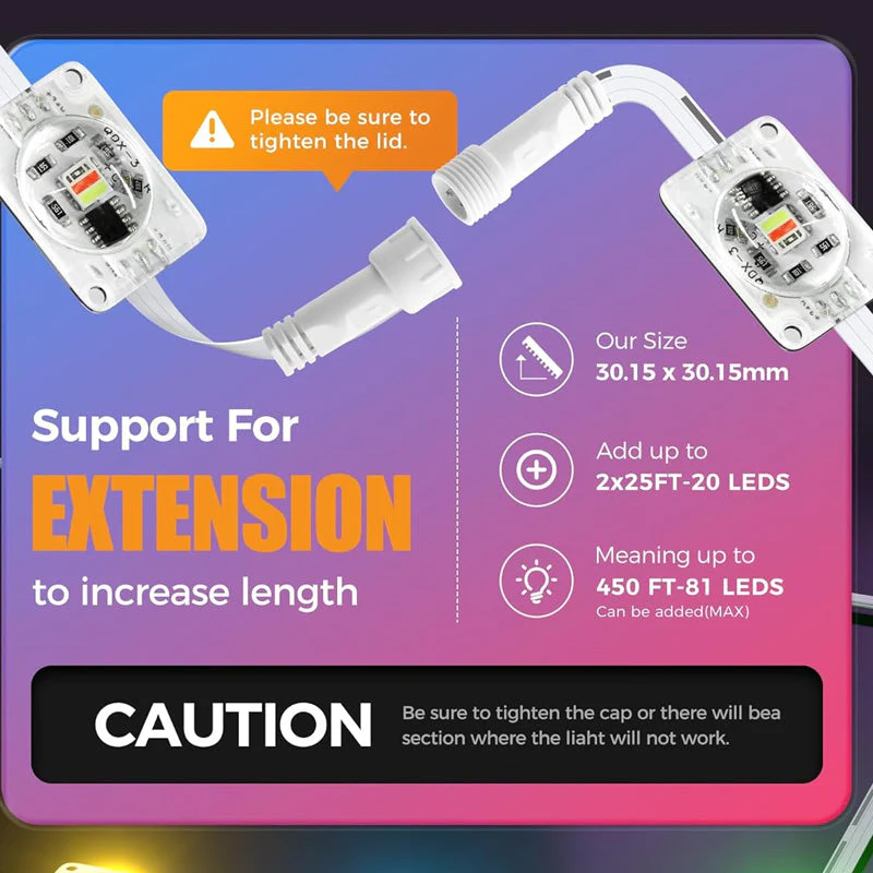 Sakerplus Smart RGB Outdoor Lights for Decor - Image 3