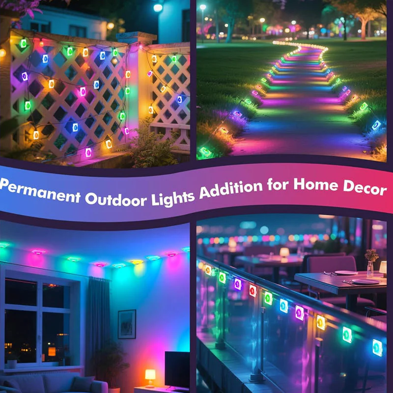 Sakerplus Smart RGB Outdoor Lights for Decor - Image 4