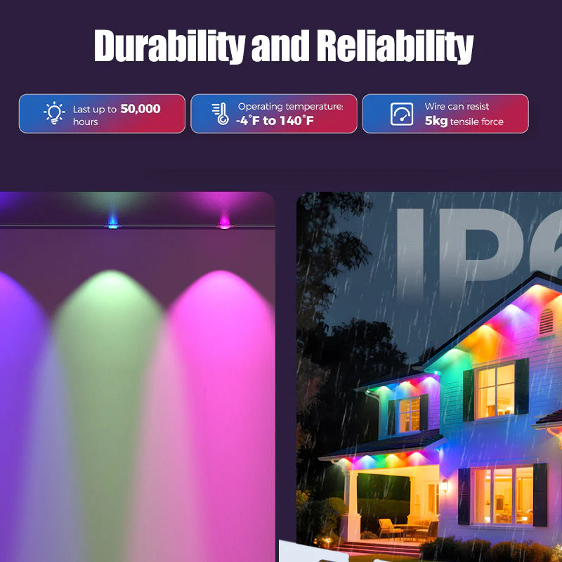 Sakerplus Smart RGB Outdoor Lights for Decor - Image 8